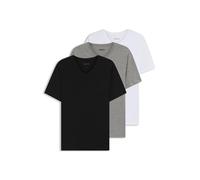 BOSS Camiseta 'Classic' gris moteado / negro / blanco, Talla XL