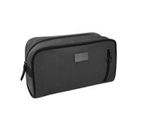 Hugo Boss The Scent Travel Pouch GWP Bag QC177102, negro, compartimentos principales, forro marrón, cierre de cremallera, tamaño compacto, artículo promocional