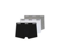 BOSS Calzoncillo boxer 'Power' gris moteado / negro / blanco, Talla XL