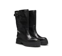 HUGO Botas biker de piel sintética con detalle de hebilla - StyleKris_BkBoot_BROM, 50552735 Negro 36