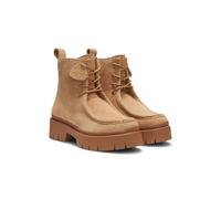 HUGO Botas con cordones en ante con etiqueta con logotipo extraíble - StyleKris_DrbBootie_SD, 50552733 Marrón claro 36