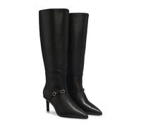 HUGO Botas de caña hasta la rodilla en piel estructurada con hebilla - StyleDevany_Boot_clt, 50573765 Negro 39