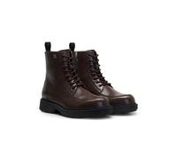 HUGO Botas de piel con cordones y logo grabado - StyleAngey_LuBoot_aclt, 50573767 Marrón oscuro 39