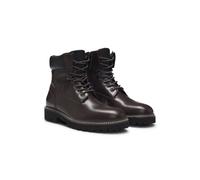 HUGO Botas con cordones 'Draven' marrón oscuro / negro 41 marrón oscuro / negro