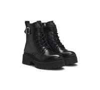 HUGO Botas de piel sintética con correa de hebilla - StyleKris_LUBoot_BROM, 50552730 Negro 41