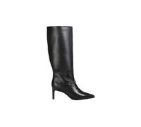 HUGO Botas de caña hasta la rodilla en piel estructurada con hebilla - StyleDevany_Boot_clt, 50573765 Negro 40