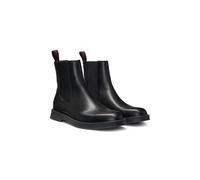 HUGO Botines Chelsea de piel con logo apilado - StyleLenner_cheb_pllt, 50548489 Negro 39