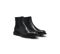 HUGO Botines Chelsea en piel con paneles elásticos - StyleLysander_cheb_lt, 50558079 Negro 44
