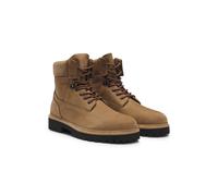 HUGO Botines de piel nobuk con cuello acolchado - StyleDraven_halb_nu, 50552695 Beige 46