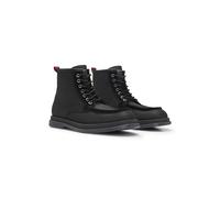HUGO Botines de tejido con textura y detalles de ante - StyleChaol_Halb_nysd, 50536216 Negro 42