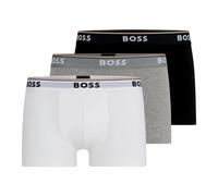 Hugo Boss Calzoncillos bóxer StyleTrunk 50475274 Pack 3 algodón elástico con logo S Gris