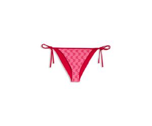 HUGO Braguita de bikini estampada con logos apilados estampados - StyleMONOGRAM SIDE TIE, 50555665 Pink L