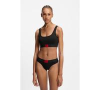 HUGO Braguitas de algodón elástico con etiqueta con logo roja - StyleBRIEF RED LABEL, 50502754 Negro XS
