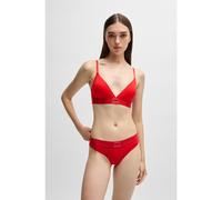 HUGO Braguitas de algodón elástico con etiqueta con logo roja - StyleBRIEF RED LABEL, 50515335 Rojo XXL