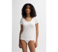 HUGO Braguitas de algodón elástico con logo en la cintura - StyleBRIEF SPORTY LOGO, 50469643 Blanco XXXL