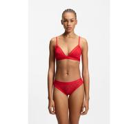 HUGO Braguitas de encaje con detalle de la marca en la cintura - StyleSARTORIAL BRIEF, 50557231 Rojo XL