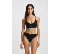 HUGO Bralette sin costuras con estructuras de canalé y relleno desmontable - StyleBRALETTE SEAMLESS, 50545745 Negro XS