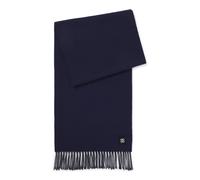 HUGO Bufanda de lana con adorno de logo apilado - StyleJustery_ME_35*180, 50558160 Azul oscuro pcs.