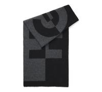 HUGO Bufanda de mezcla de lana con logos apilados - StyleMartyn_40*180, 50524767 Negro pcs.