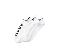 HUGO Paquete de tres pares de calcetines tobilleros con logos - Style3P AS LOGO CC, 50544506 Blanco 39-42