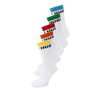 HUGO Calcetines 'Rainbow' azul / amarillo claro / verde / naranja claro / rojo / offwhite 40-46 azul / amarillo claro / verde / naranja claro / rojo / offwhite