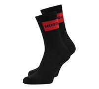 HUGO Calcetines rojo / negro, Talla 35-38