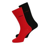 HUGO Paquete de dos pares de calcetines de largo normal en tejido elástico - Style2P RS UNI CC, 50468099 Negro / Rojo 43-46
