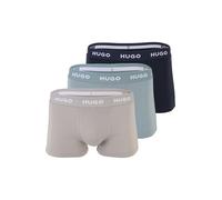 HUGO Paquete de tres calzoncillos con cintura de jacquard con logos - StyleTRUNK TRIPLET PACK, 50532611 Azul / Gris L