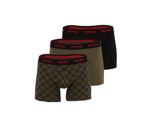 HUGO Calzoncillo boxer caqui / rojo / negro L EUR