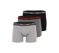 HUGO Calzoncillo boxer gris / gris oscuro / rojo / negro L EUR