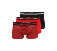 HUGO Calzoncillo boxer 'PLANET' rojo / negro / blanco M rojo / negro / blanco