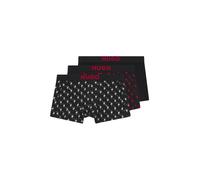 HUGO Calzoncillo boxer rojo fuego / negro / blanco M EUR