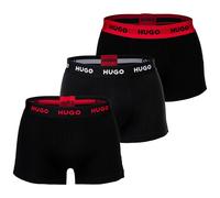 HUGO Calzoncillo boxer rojo / negro / blanco L EUR