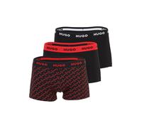 HUGO Calzoncillo boxer rojo / negro / blanco S EUR