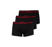HUGO Paquete de 3 calzoncillos en algodón elástico con logos en la cintura - StyleTRUNK TRIPLET PLANET, 50492375 Negro XL