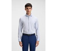 HUGO Camisa business slim fit en algodón a rayas - StyleKason, 50482056 Celeste 43