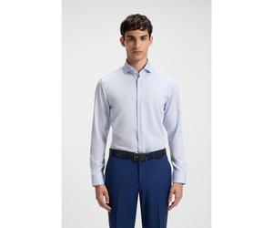 HUGO Camisa business slim fit en algodón a rayas - StyleKason, 50482056 Celeste 43