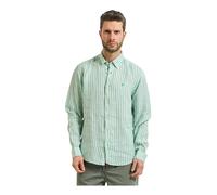 BOSS Camisa de lino H-LIAM verde | XL