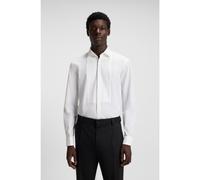 HUGO Camisa de fiesta slim fit en popelín de algodón de planchado fácil - StyleKameron, 50550530 Blanco 41