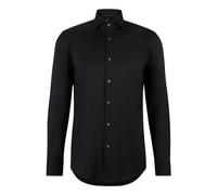 Hugo- Camisa de Manga Larga Negra Slim Fit- Shirts- Hombre- Negro- L- Camisa de Manga Larga Negra Slim Fit