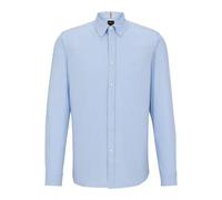 Hugo- Camisa de Manga Larga- Shirts- Hombre- Azul- 4XL- Camisa de Manga Larga