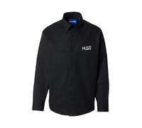 HUGO Camisa 'Ebolt' negro / blanco L negro / blanco