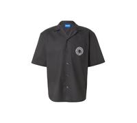 HUGO Camisa relaxed fit con estampado en el pecho y solapas invertidas - StyleEligino, 50566624 Negro S