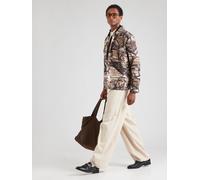 HUGO Camisa 'Epoldo' kitt / marrón claro / marrón oscuro / naranja S kitt / marrón claro / marrón oscuro / naranja