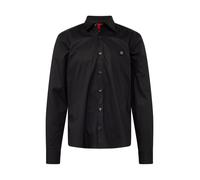 HUGO Camisa 'Ermo' gris / negro M gris / negro