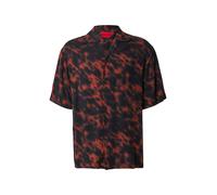 HUGO Camisa 'Espino' marrón rojizo / negro XL marrón rojizo / negro