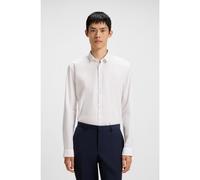 HUGO Camisa extra slim fit de algodón elástico aterciopelado - StyleEro3-W, 50475687 Blanco L