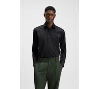 HUGO Camisa modern fit en popelín de algodón y planchado fácil - StyleValerio, 50519812 Negro 37