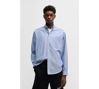 HUGO Camisa oversize fit abotonada de algodón Oxford - StyleEbill, 50534183 Rayas azules L
