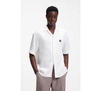 HUGO Camisa oversize fit con detalle de logo apilado - StyleEspino, 50560593 Blanco XXL